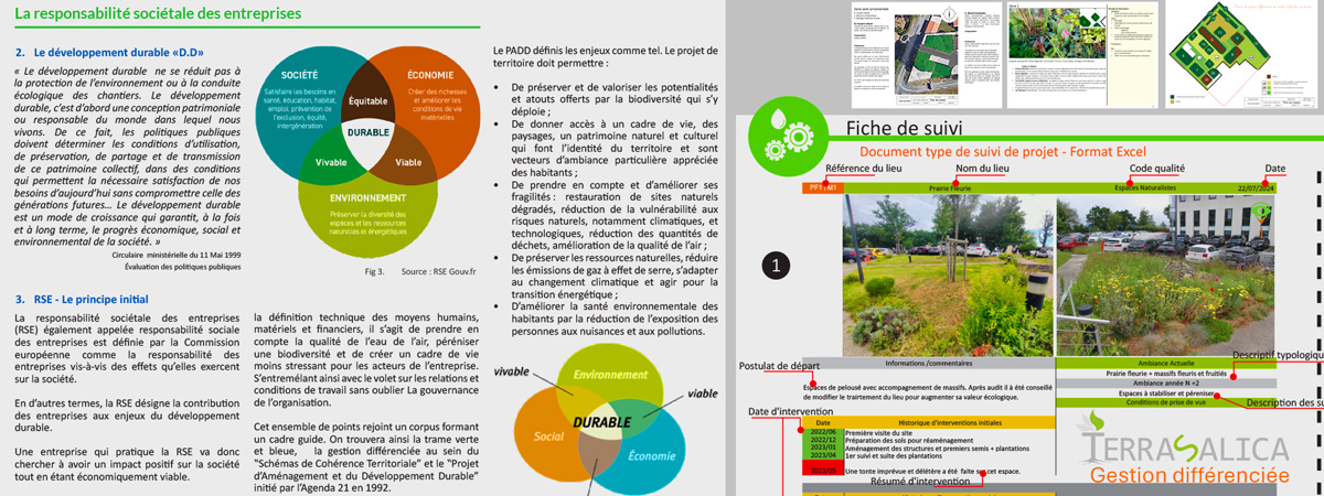 Réalisation par la société Terrasalica Nantes - Outils de gestion des espaces verts  - Eco-Paysagiste 