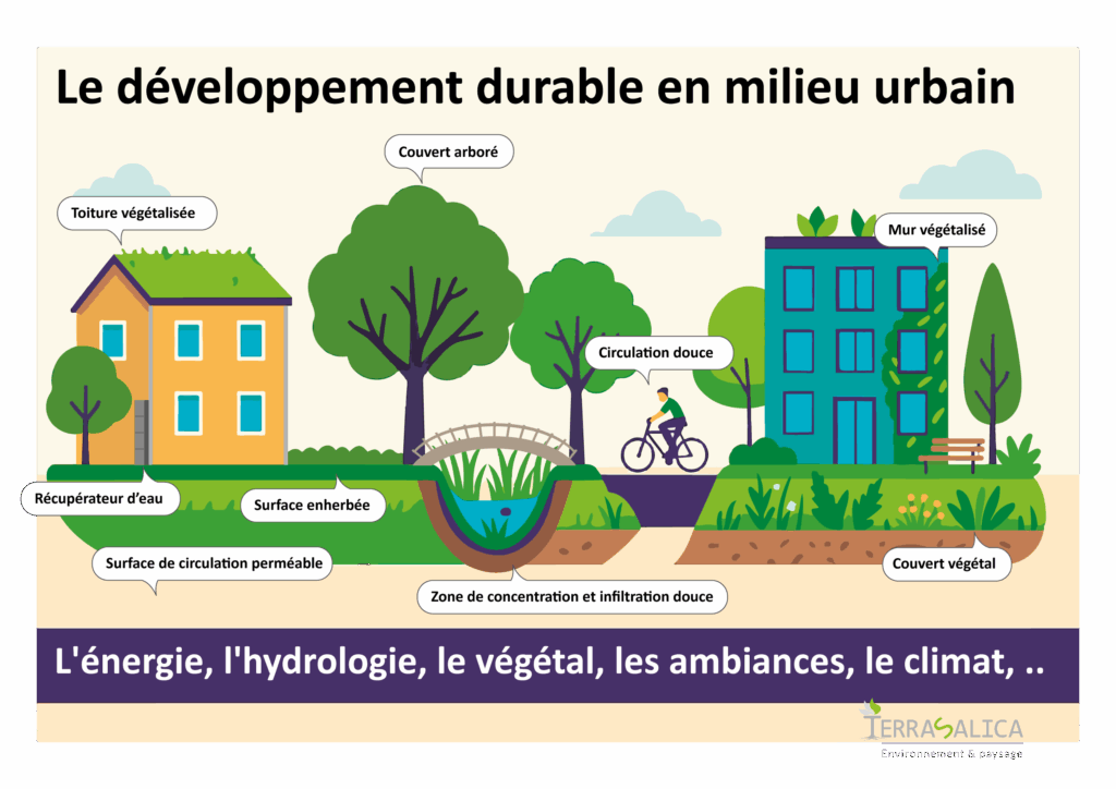 Paysagisme en milieu urbain. L'utile et l'agréable.